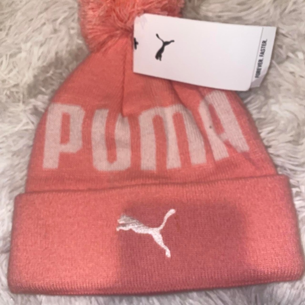 Pink Puma Beanie